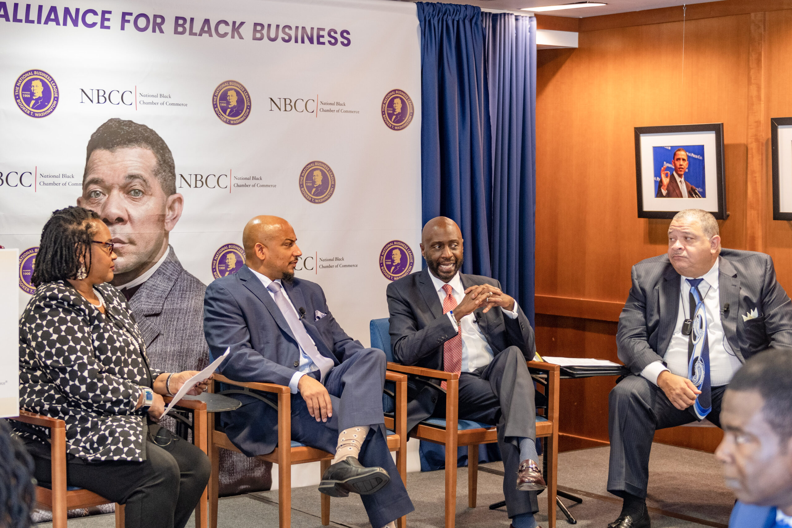 Don Cravins, Jr. speaks at the NABB press conference